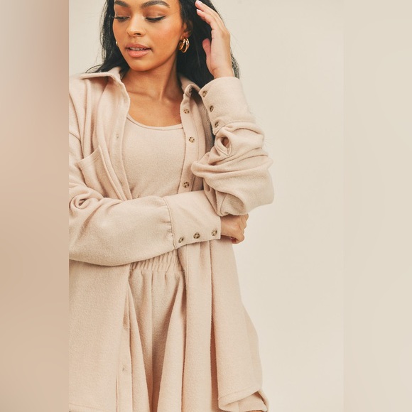 Good vibes only 3 piece set in honey cream - Picture 8 of 11